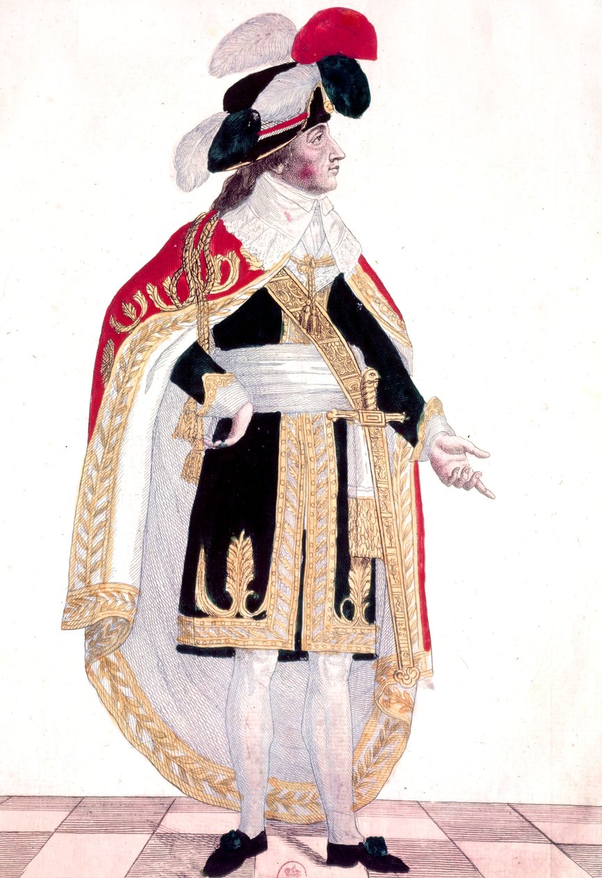 Emmanuel Joseph Sieyes (värillinen kaiverrus) tekijältä French School