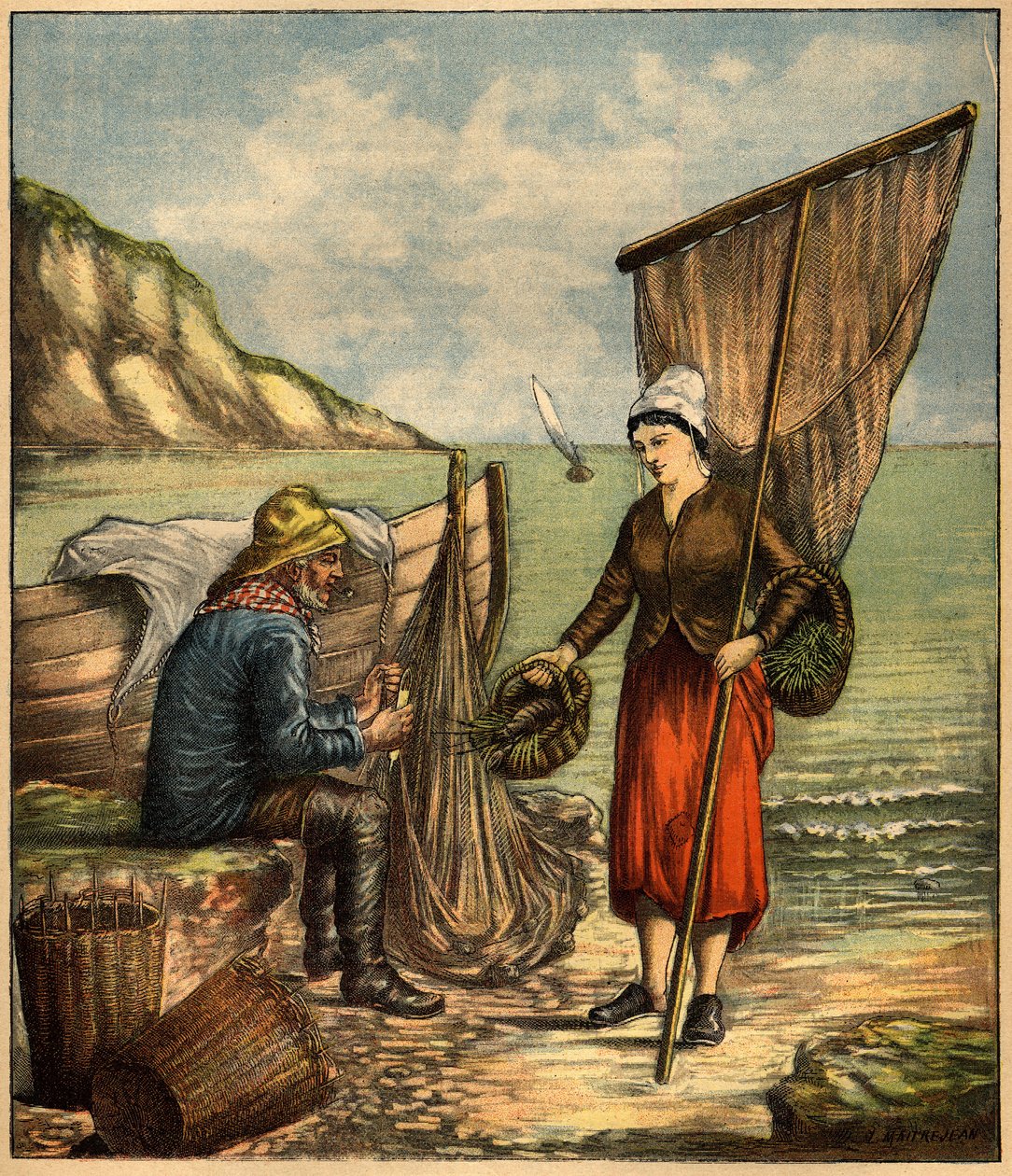 Kaiverrus kirjassa "La Terre Illustree" nro 86, 23. kesäkuuta 1892. tekijältä French School