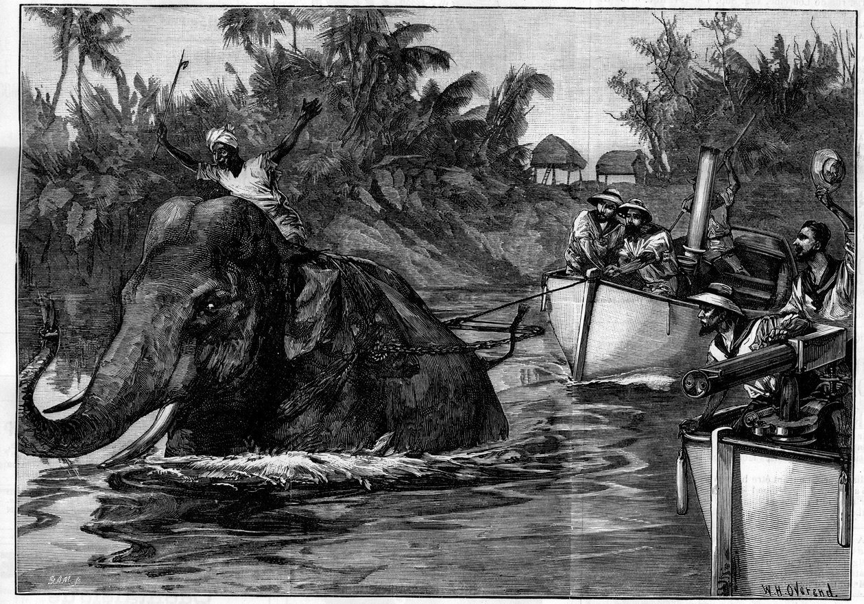 Kaiverrus teoksessa "The Illustrous World", 3. huhtikuuta 1886. tekijältä French School