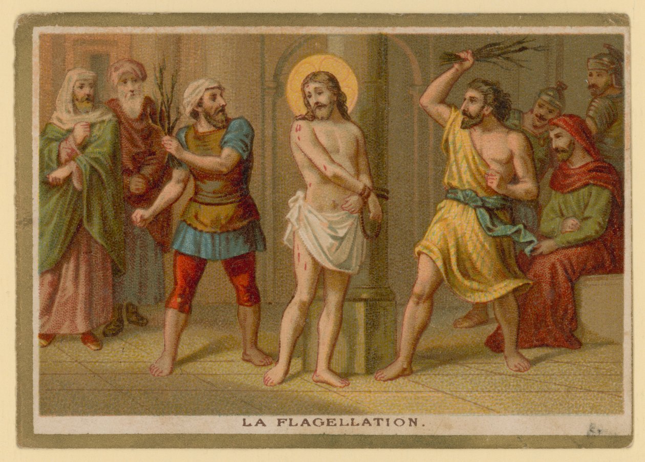 Jakso Jeesuksen Kristuksen elämässä (kromoliittinen) (chromolitho) tekijältä French School