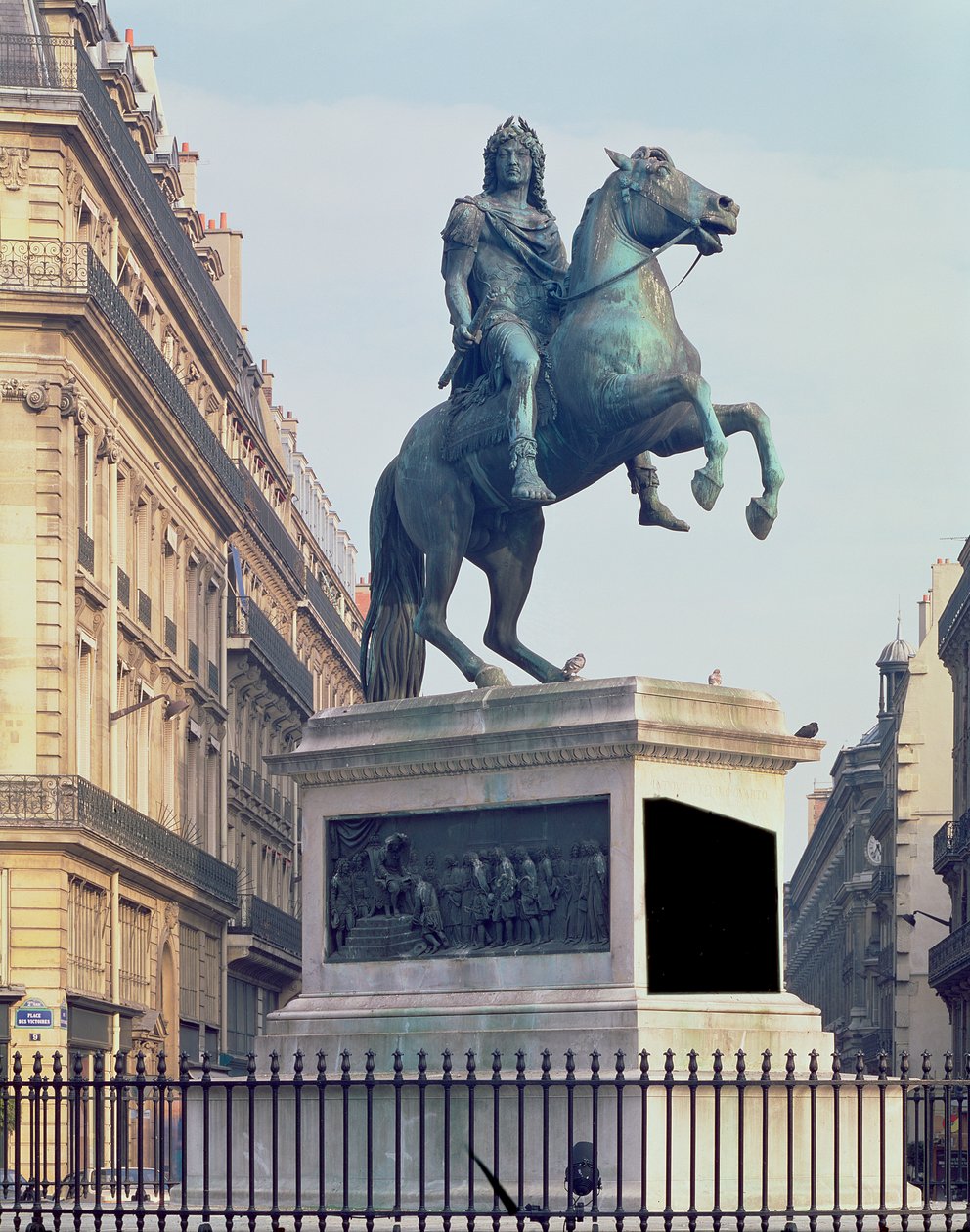 Kuningas Ludvig XIV:n (1816-22) ratsastuspatsas (pronssi) tekijältä French School