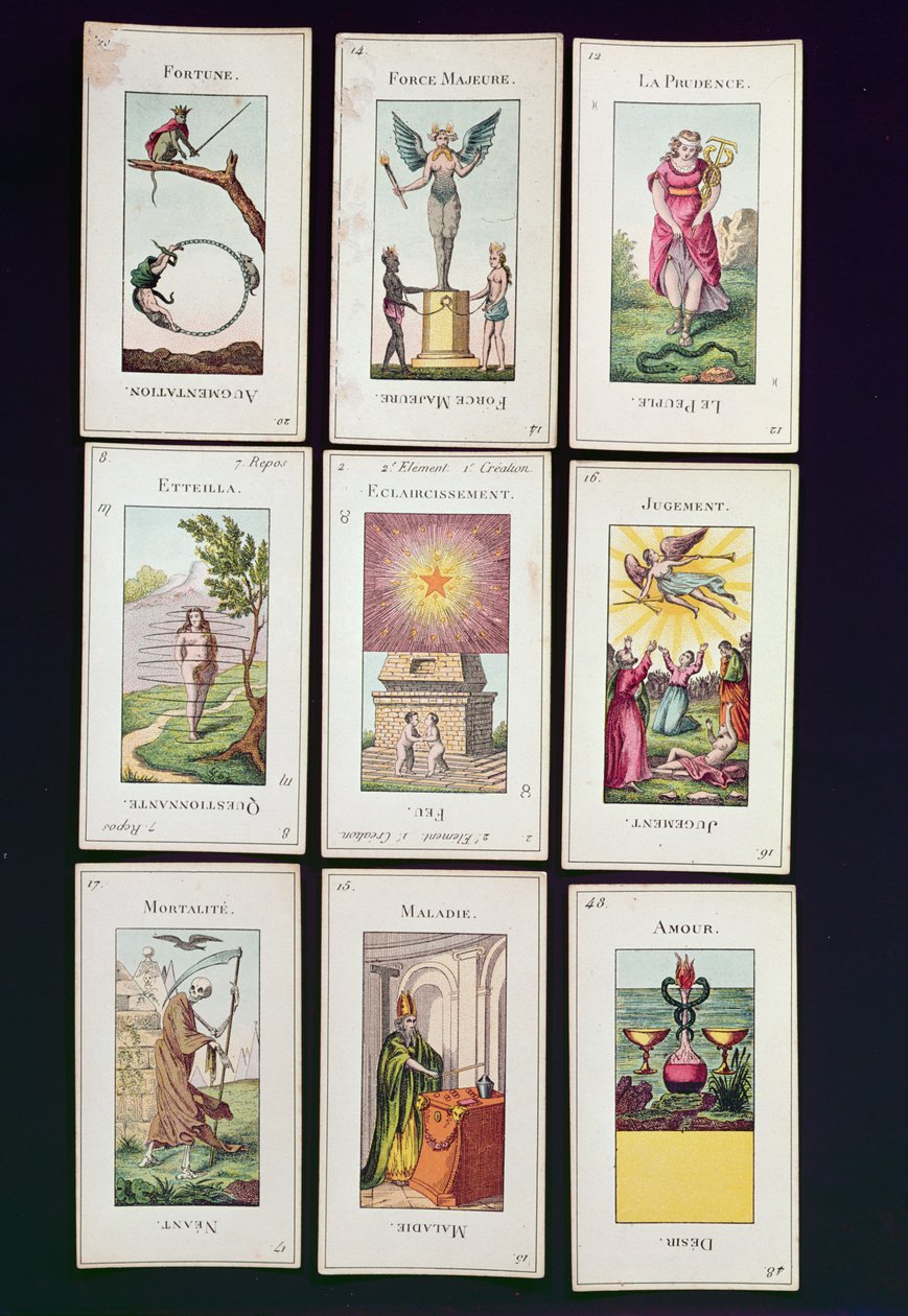 Etteilla Tarot-kortit tekijältä French School