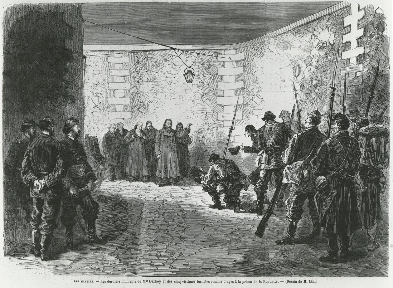 Georges Darboyn teloitus, 24. maaliskuuta 1871 (kaiverrus) tekijältä French School