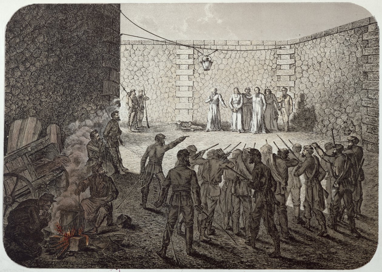 Panttivankien teloitus kommuunin aikana, 1871 tekijältä French School