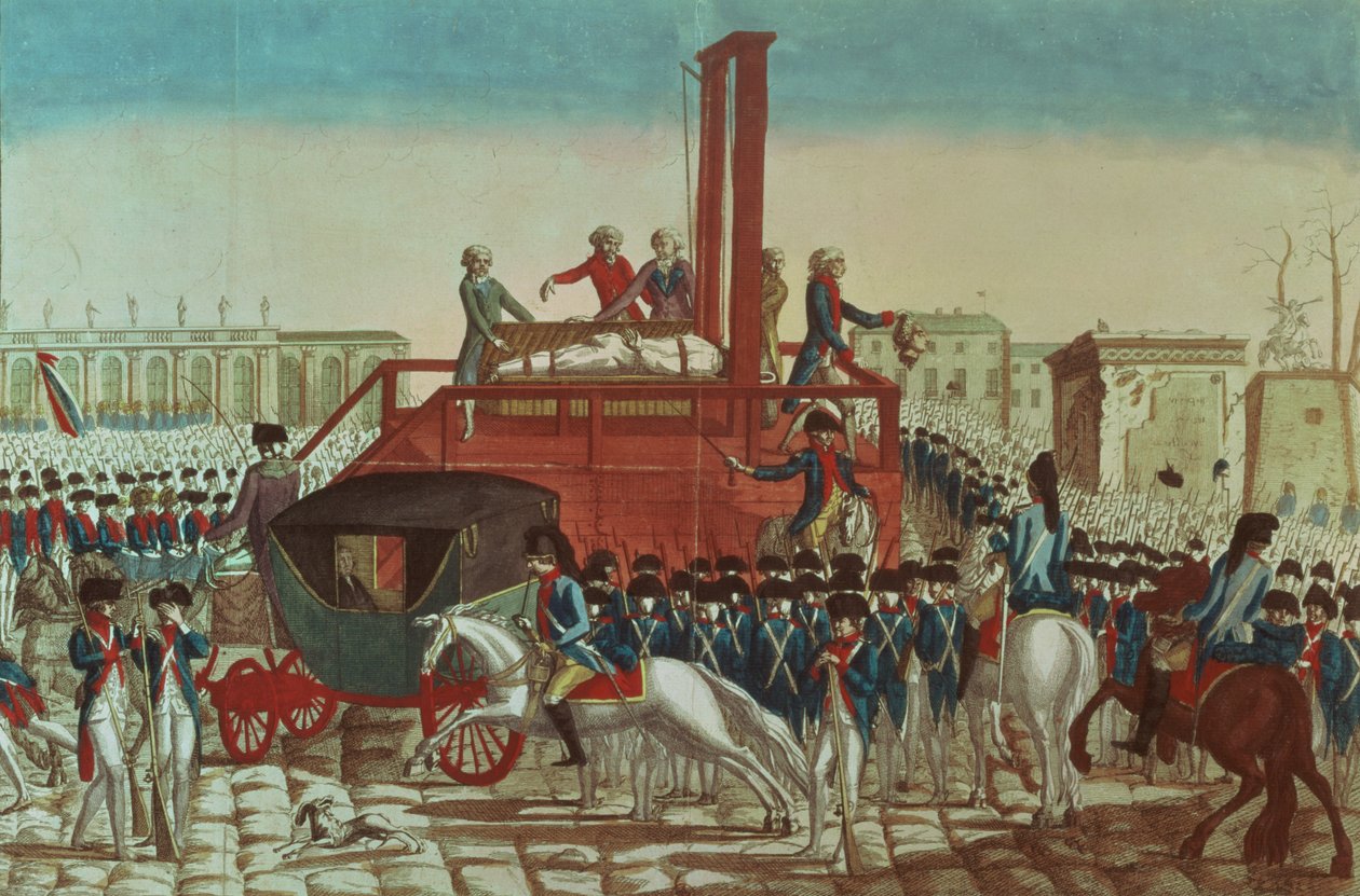 Ludvig XVI:n (1754-93) teloitus 21. tammikuuta 1793 (ks. myös 154902). tekijältä French School