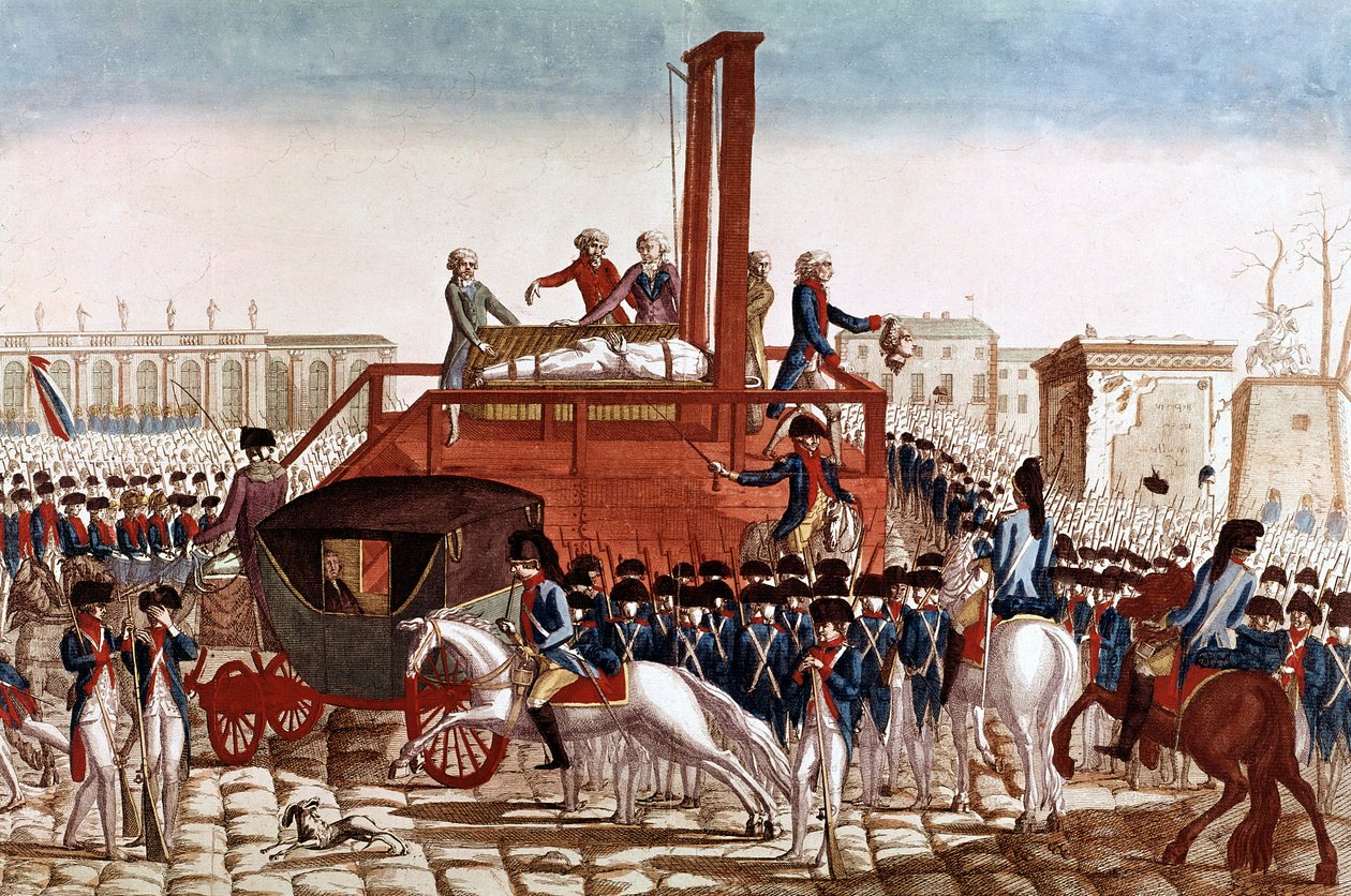 Ranskan Ludvig XVI:n teloitus 21. tammikuuta tekijältä French School