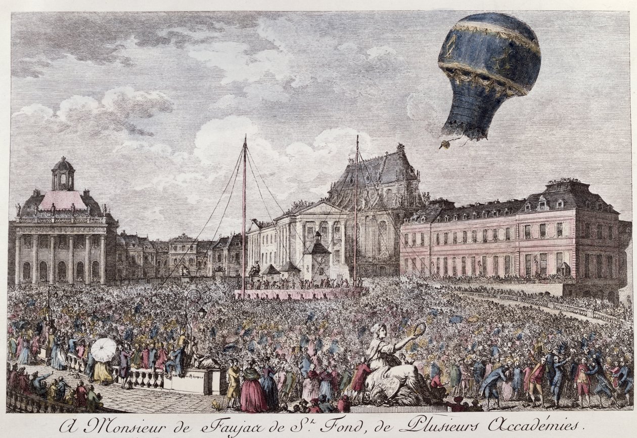 Montgolfier-veljesten kokeilu Versailles