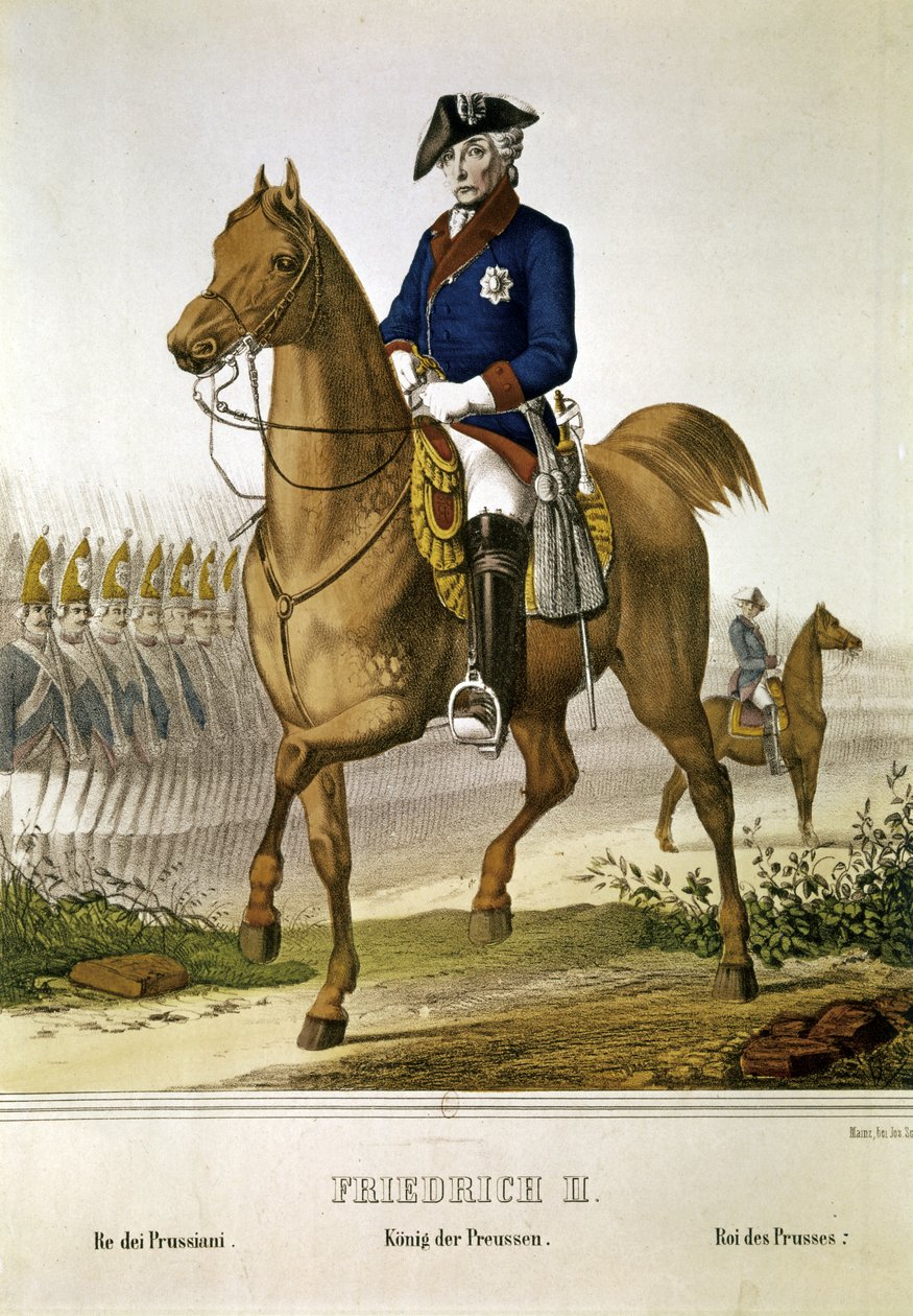 FRIEDRICH II "SUURI": Preussin kuningas (1712-1786) (painos) (painos) tekijältä French School
