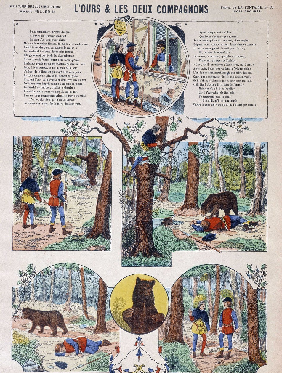 La Fontainen satu: Karhu ja kaksi seuralaista - Image d