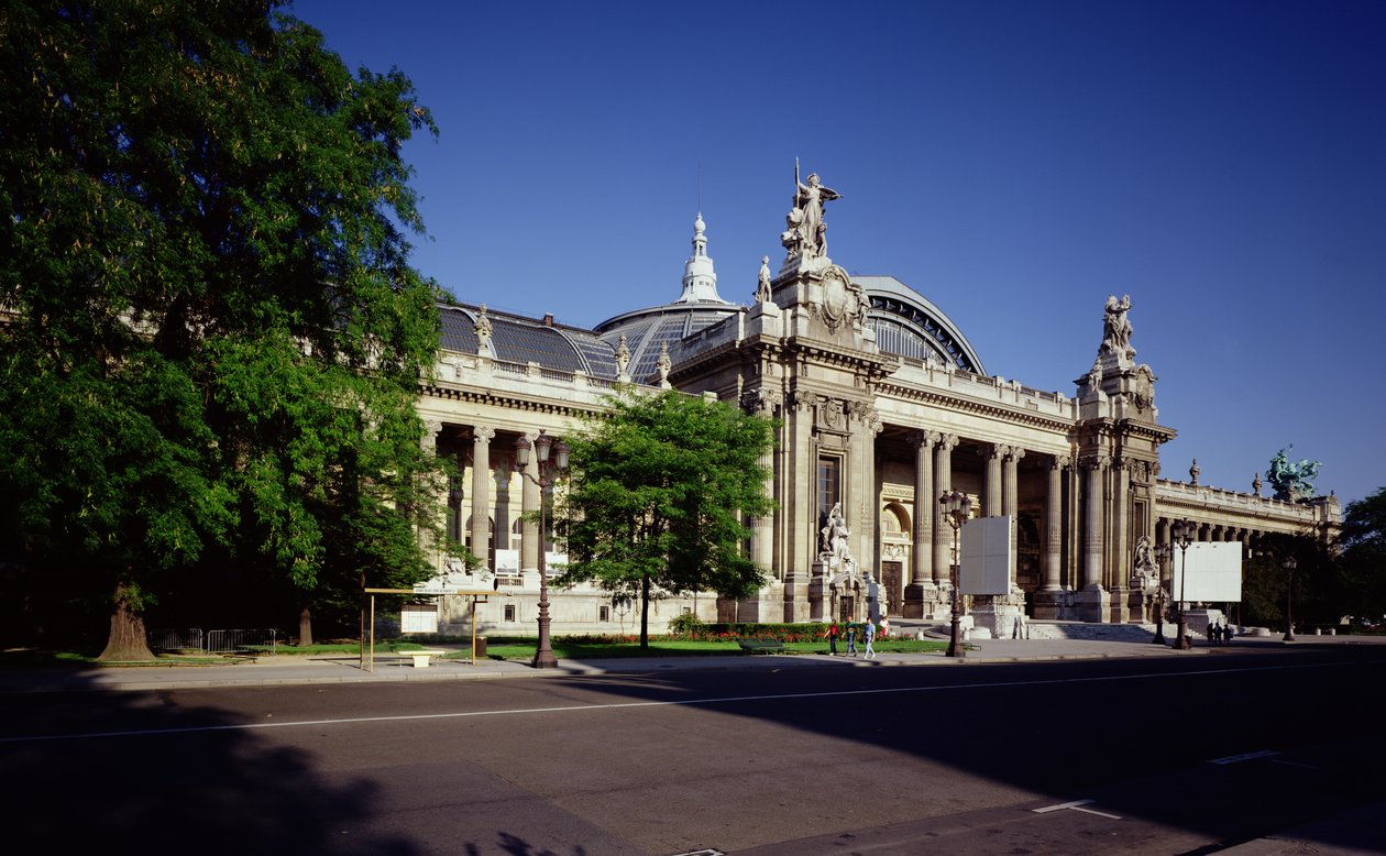 Grand Palaisin julkisivu, rakensivat Henri Deglane (1855-1931), Albert Louvet (1860-1936) ja Albert Thomas (1847-1907), 1897-1900 tekijältä French School