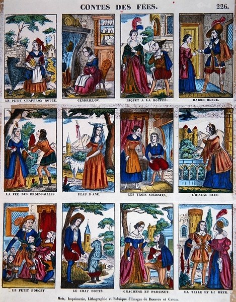 Fairy Stories, n.1840 (värilitho) tekijältä French School