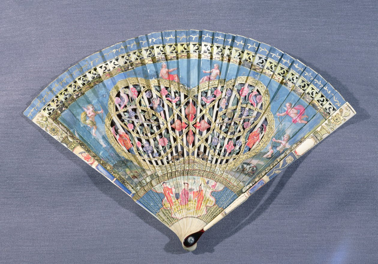 Viuhka Cupidien kanssa, 1600-luku tekijältä French School