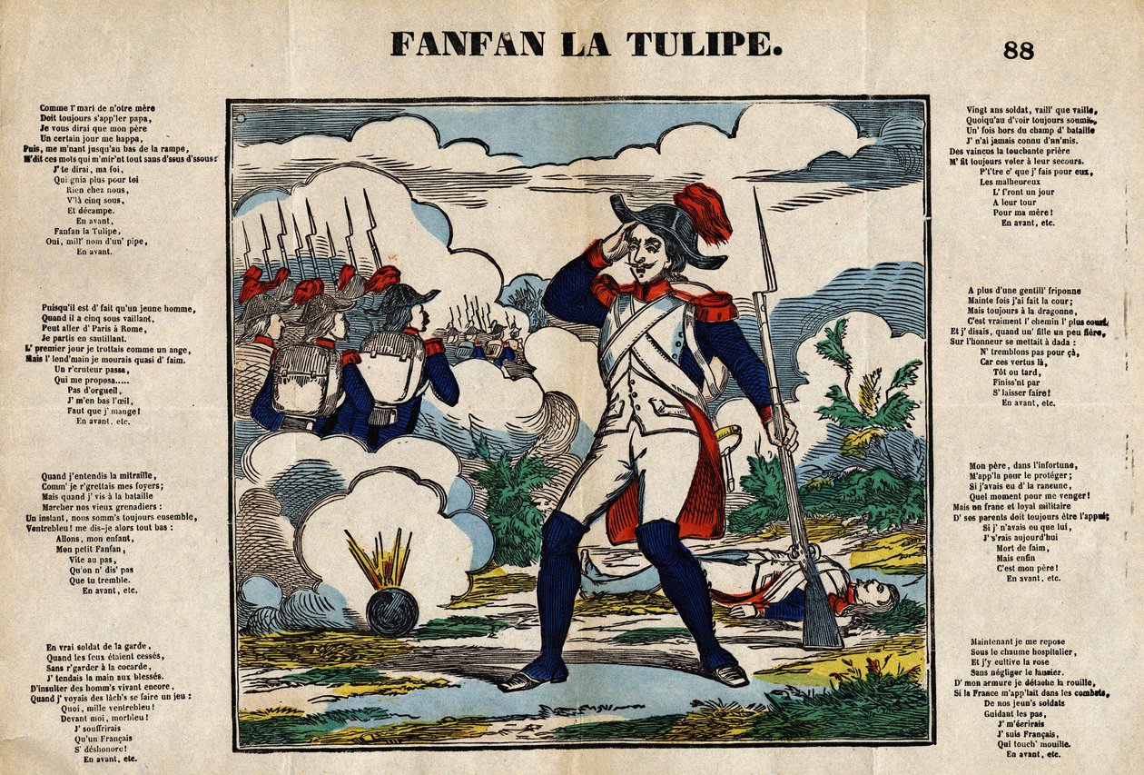 Fanfan tulppaani. Kuva 1800-luvun Epinalista tekijältä French School