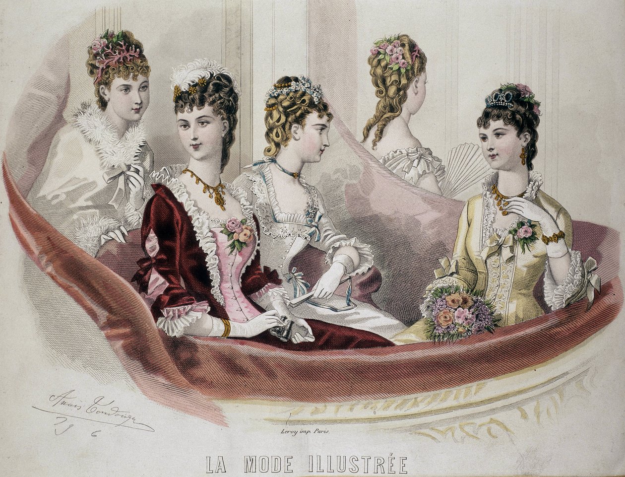 Fashion Women - in "" Fashion Illustrated"", sd. 1800-luvun 2. puolisko. tekijältä French School