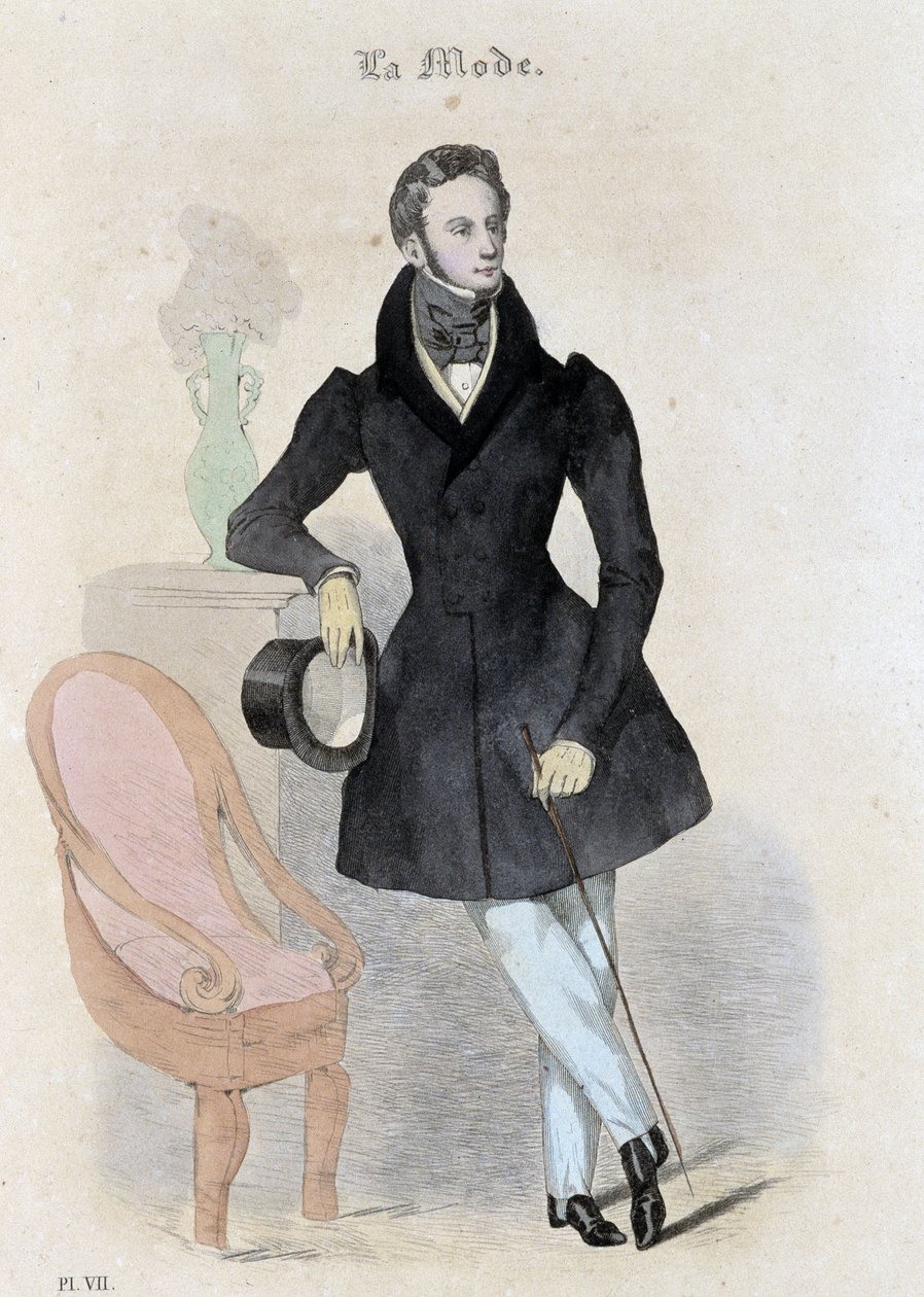 Muoti maskuliininen - "" Journal des tailors" -lehdessä tekijältä French School