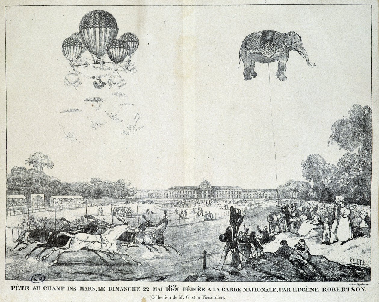 Kansalliskaartin juhla Champ de Marsissa 22. toukokuuta tekijältä French School