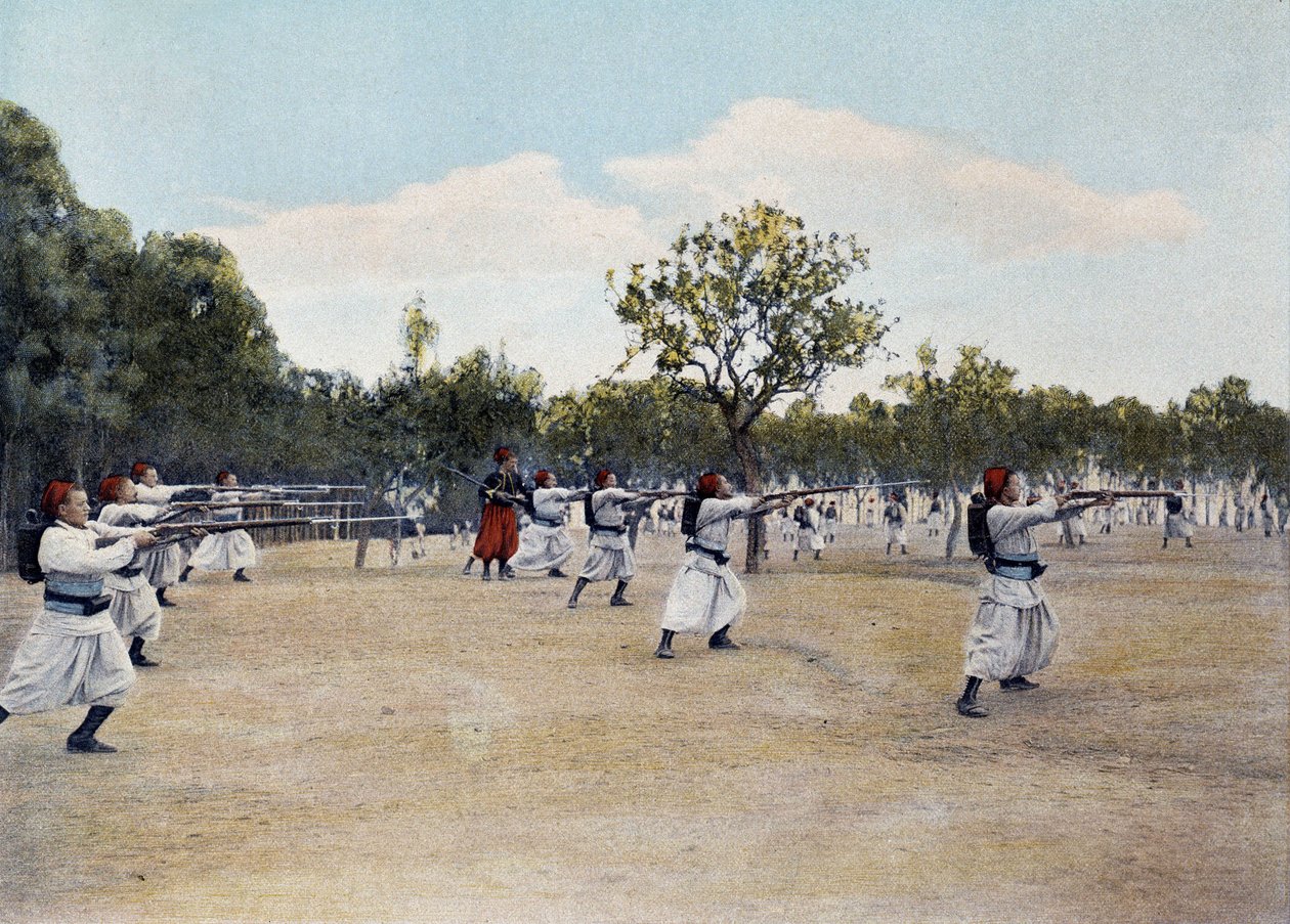 Miekkailu Baionettessa - "" Album militaire" - Zouaves tekijältä French School