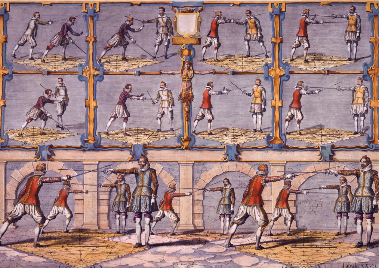 Miekkailu, Girard Thibaultin Academie de lEspée, julkaistu 1628 tekijältä French School