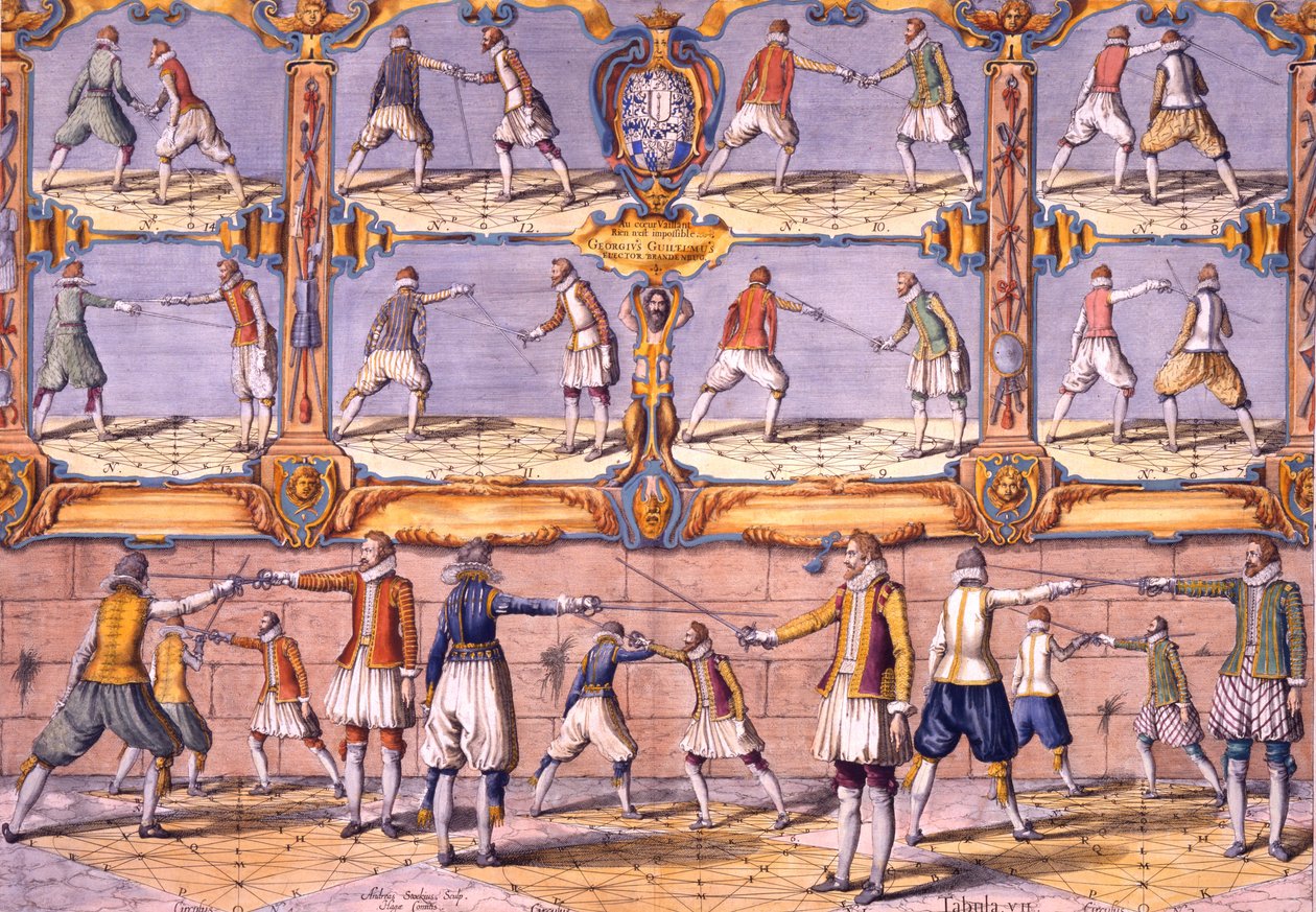 Miekkailu, Girard Thibaultin Academie de lEspée, julkaistu 1630 tekijältä French School