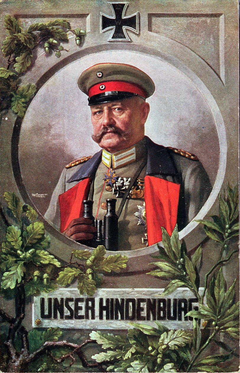Kenttämarsalkka Paul von Hindenburg (1847-1934) tekijältä French School