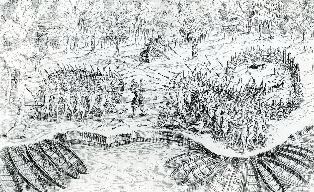 Huronien taistelut, Samuel de Champlainin Voyage de Champlainista vuonna 1624, 1567-1635 tekijältä French School
