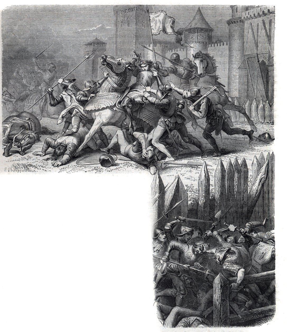Firenze ryhtyy kapinaan ("kahdeksan pyhän" sotaan) Pyhän piirityksen paluuta vastaan Roomaan. Paavi Gregoire XI Pierre Roger de Beaufort tekijältä French School