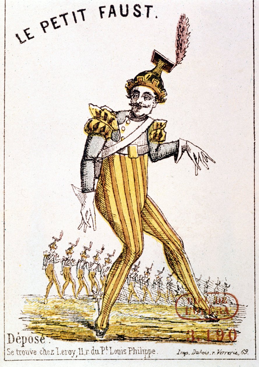 Florimond Roger dit Hervé (1825 - 1892): "Pikku Faust", ohjelman kansi. Pariisi, Oopperan kirjasto. tekijältä French School