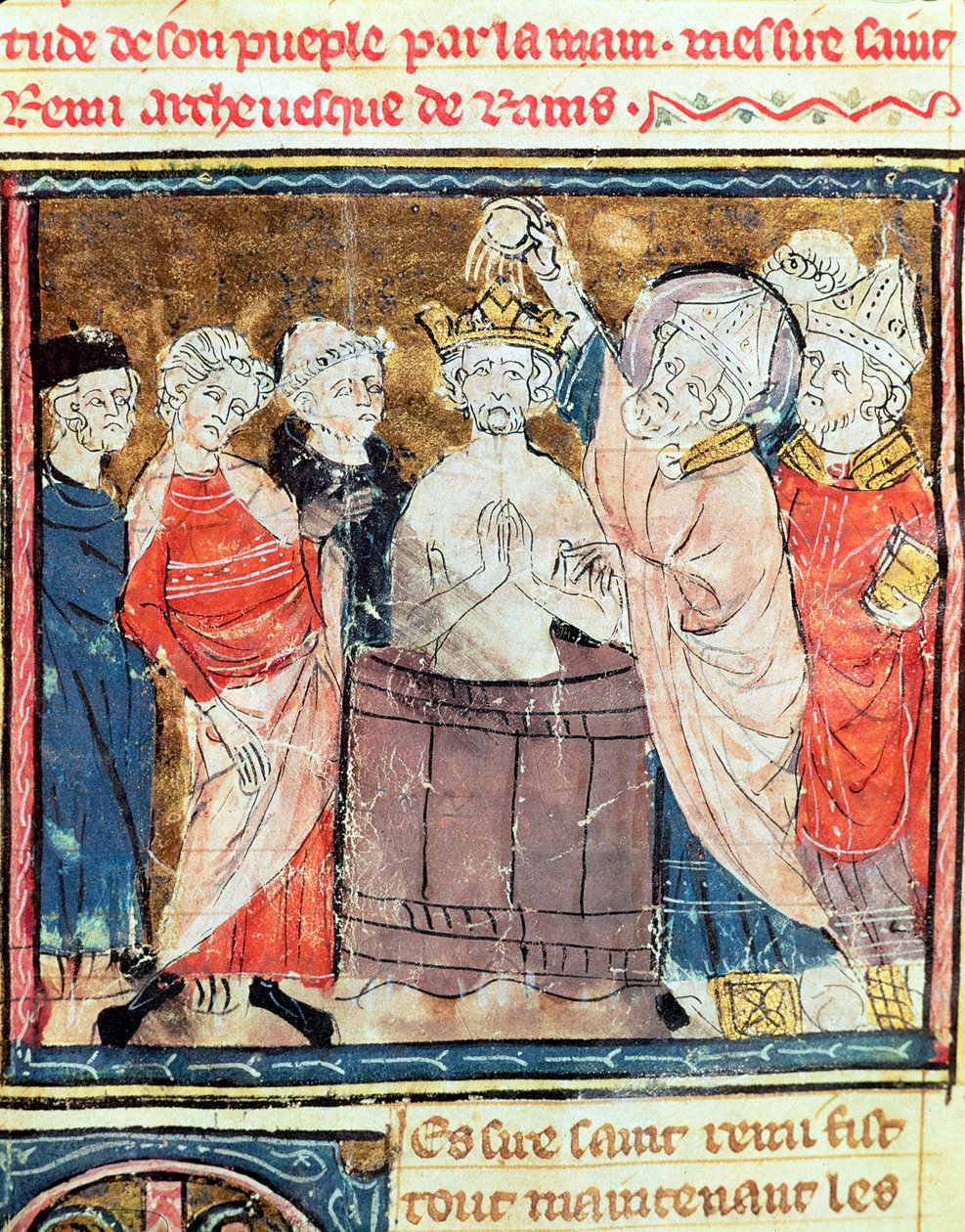 Fol.11r St. Remigius, Rheimsin piispa tekijältä French School