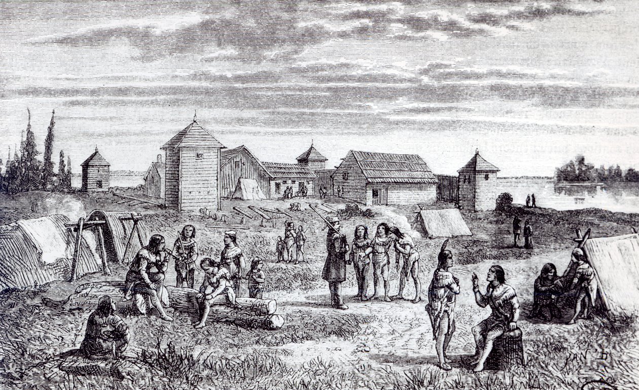 Fort Youkon, Hudson Bay Companyn kauppa-asema, 1800-luku tekijältä French School
