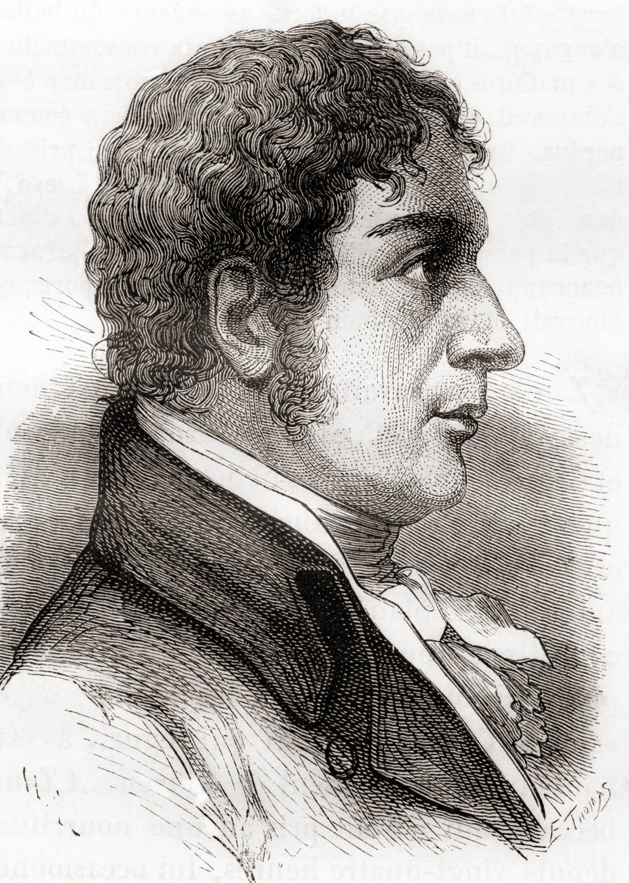 Francesco Zambeccari, teoksesta "Les Merveilles de la Science", julkaistu noin vuonna 1870 (litografia). tekijältä French School