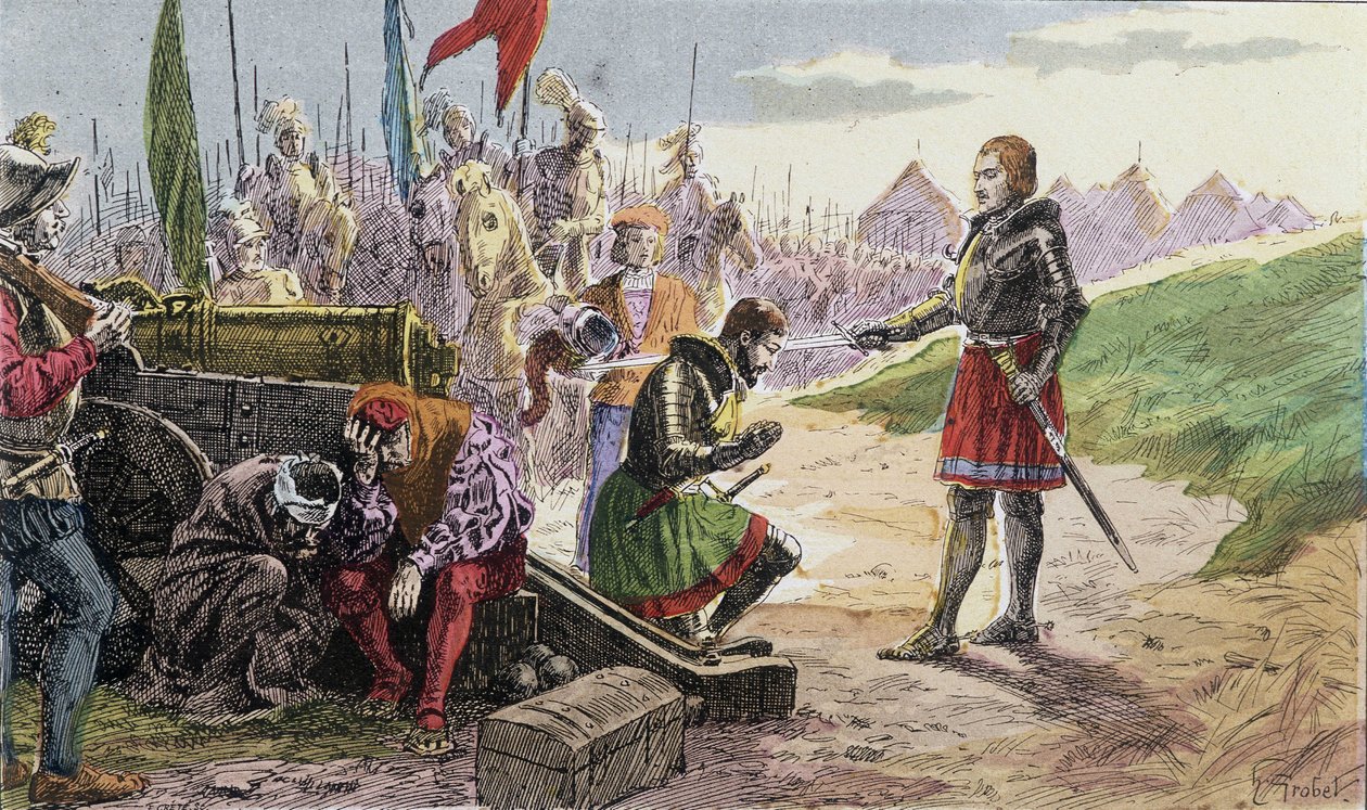 Francois 1st, Bayardin Chevalier-ase, Marignanissa - Kuva 1800-luvulla. tekijältä French School