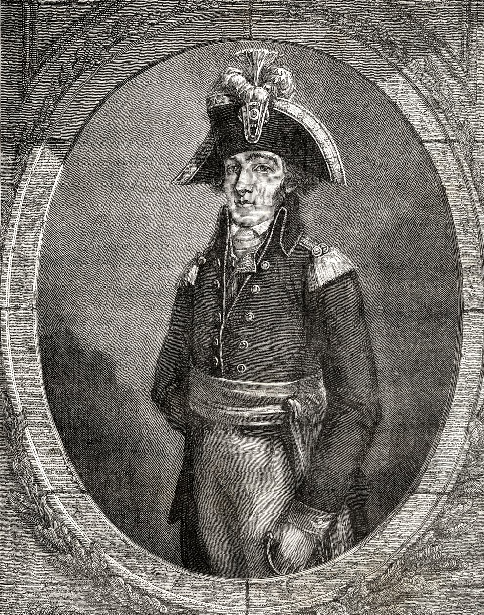 Francois Hanriot Louis Blancin (1811-82) "Histoire de la Revolution Francaisesta" tekijältä French School