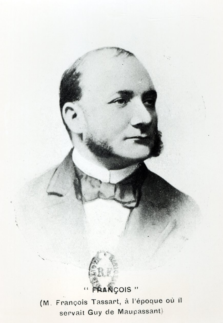 Francois Tassart, palvelija Guy de Maupassantille (1850-93), Georges Normandyn teoksesta La Fin de Maupassant, julkaistu vuonna 1927, Pariisi tekijältä French School