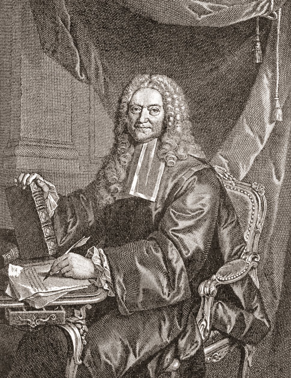 François Chicoyneau, 1672 - 1752. Ranskalainen lääkäri ja kuningas Ludvig XV:n ylilääkäri. Les Heures Libres, julkaistu 1908. tekijältä French School