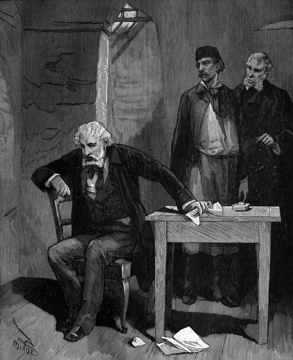 Frederic Sauvage (1786 - 1857), ranskalainen keksijä talossa elämänsä lopussa. tekijältä French School