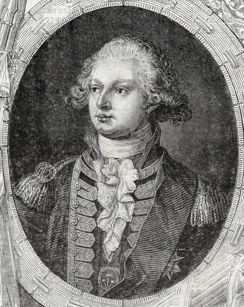 Frederick Augustus, Yorkin ja Albanyn herttua, Louis Blancin teoksesta "Histoire de la Revolution Francaise" (1811-82) tekijältä French School