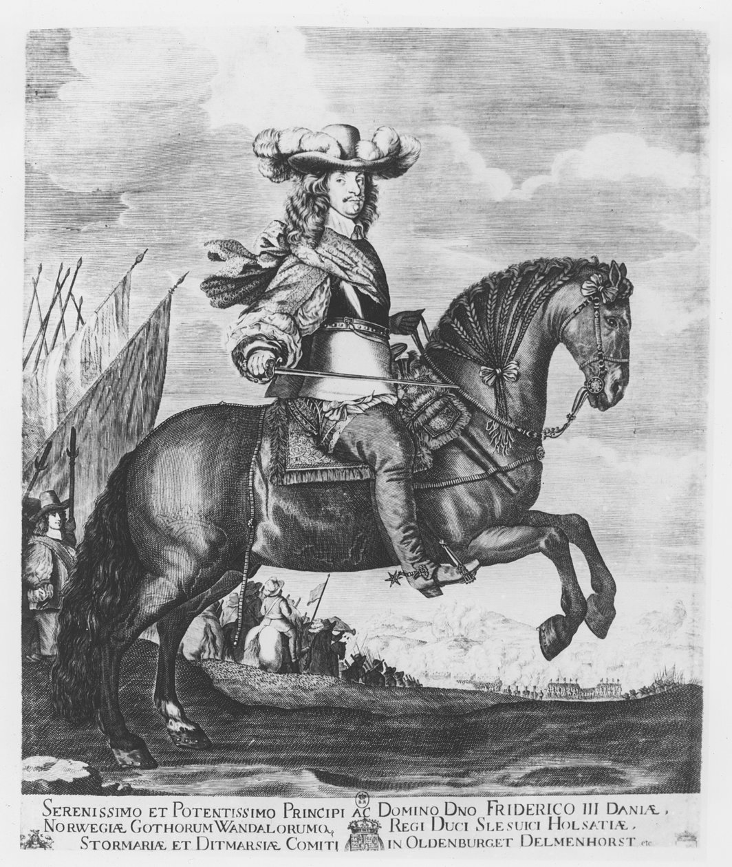 Frederick III, Tanska ja Norja (kaiverrus) tekijältä French School