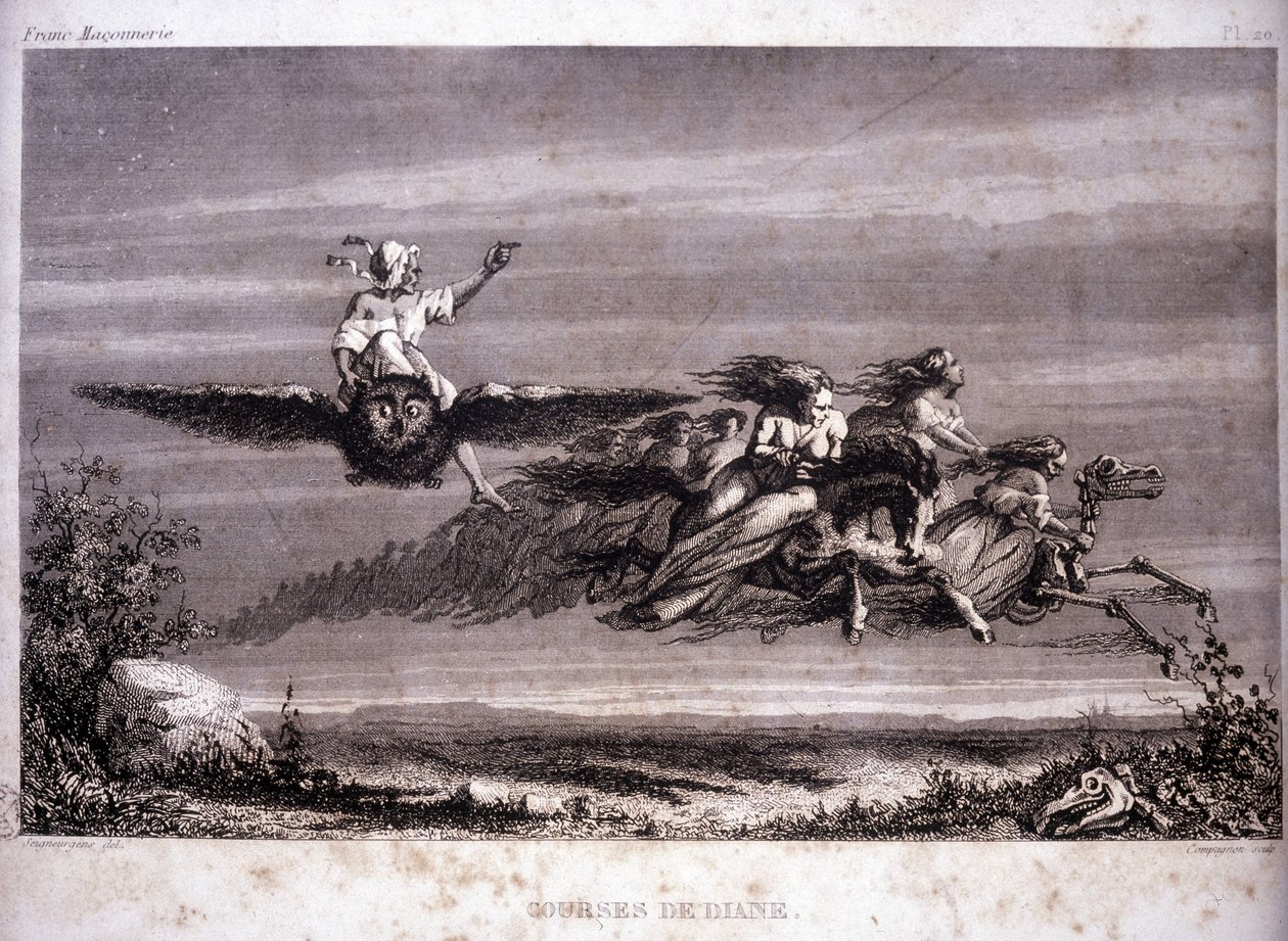 Freemaking: Dianen kilpailut. Kaiverrus F.-T. B. Clavel. Pagnere, toimittaja. 1843. tekijältä French School