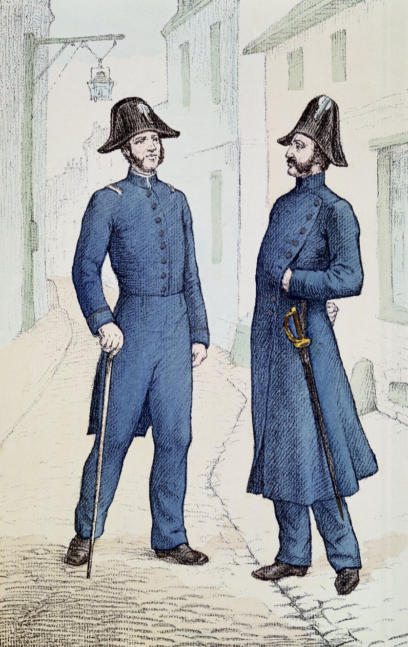 Ranskalaiset poliisit n. 1829-30 tekijältä French School