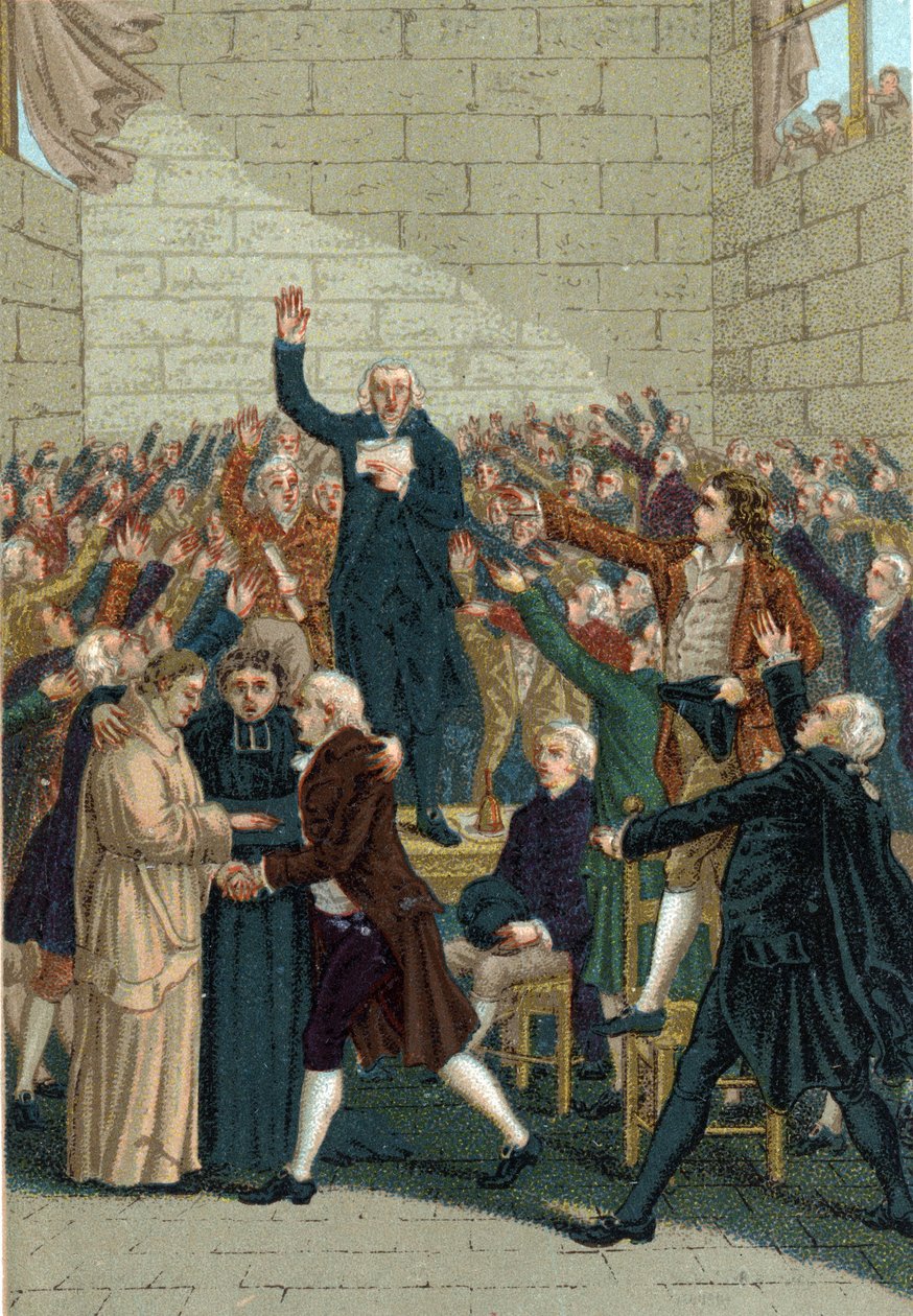 Ranskan vallankumous (1789-1799). Jeu de Paumen vala Versailles