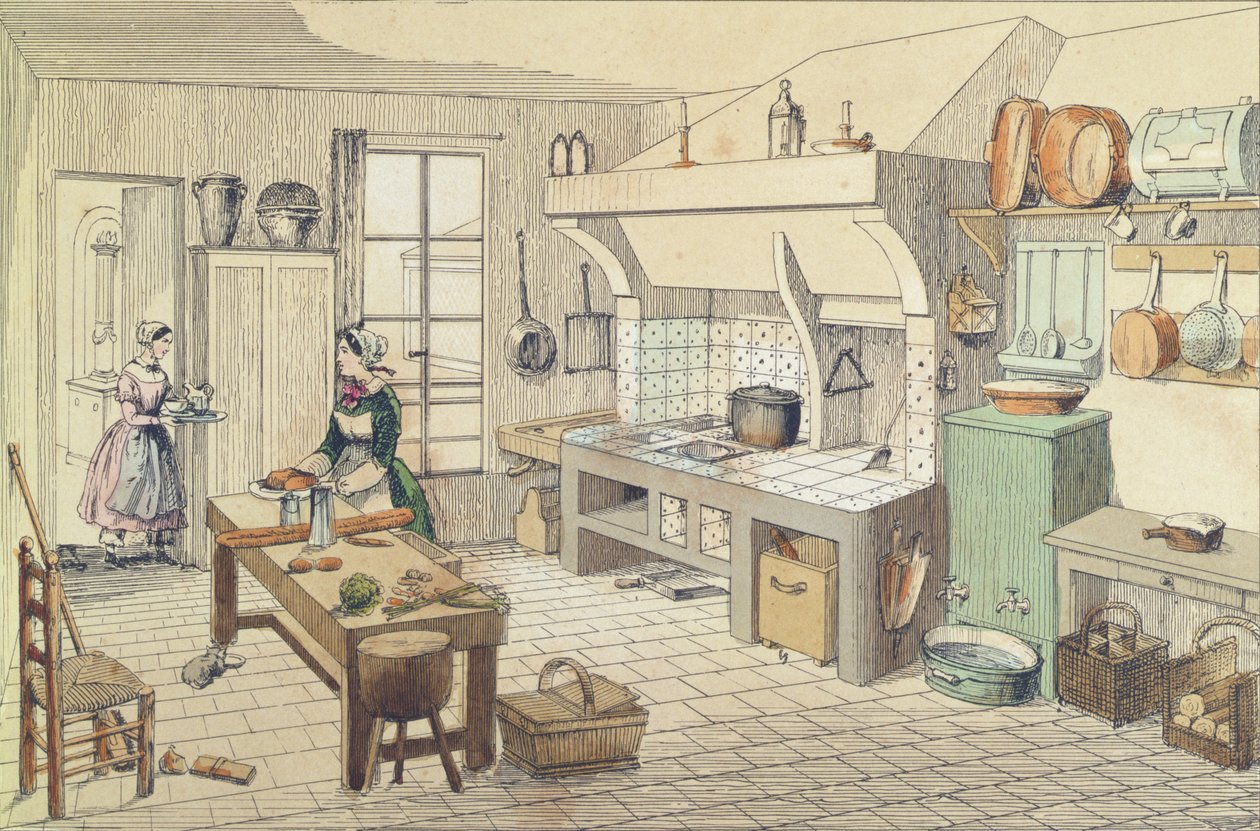 Ranskalainen keittiö 1800-luvun puolivälissä tekijältä French School