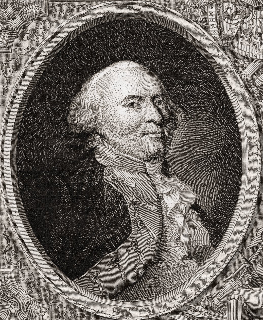 Friedrich Wilhelm II Preussilainen Louis Blancin (1811-82) "Histoire de la Revolution Francaisesta" tekijältä French School
