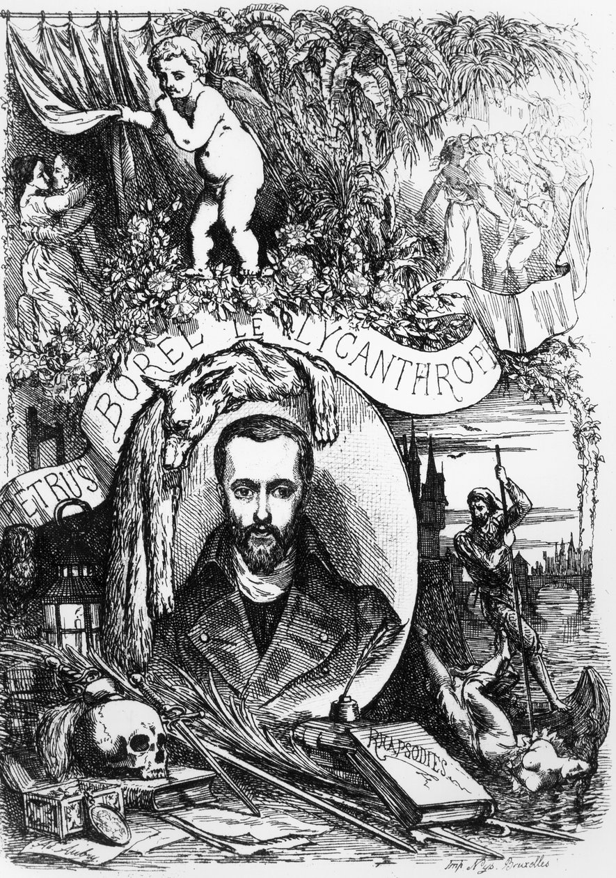 Petrus Borel, Lycanthrope (1809-59) Champavertin etukappale 1872 tekijältä French School