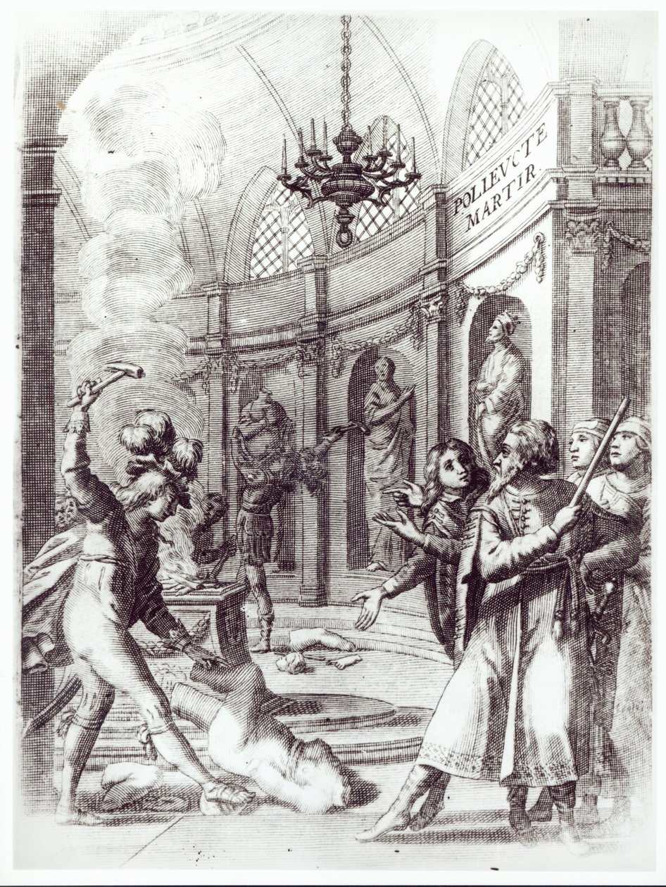 Pierre Corneillen (1606-84) Polyeucten etukappale, julkaistu vuonna 1643 tekijältä French School