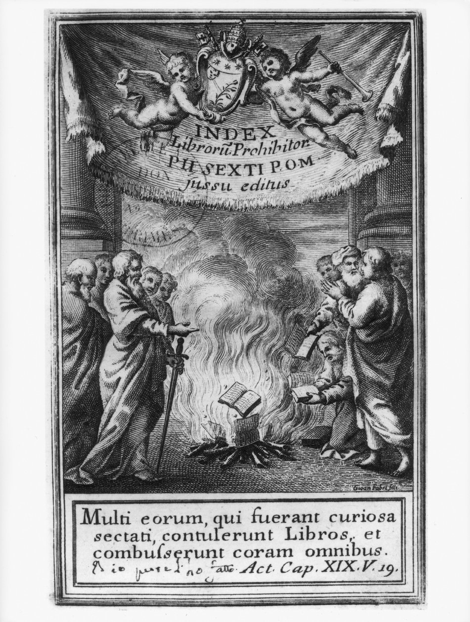 Kirjaluettelon etupuoli, joka kuvaa autoa, 1786 tekijältä French School
