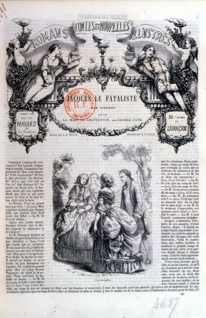 Pariisissa vuonna 1849 julkaistun Diderot