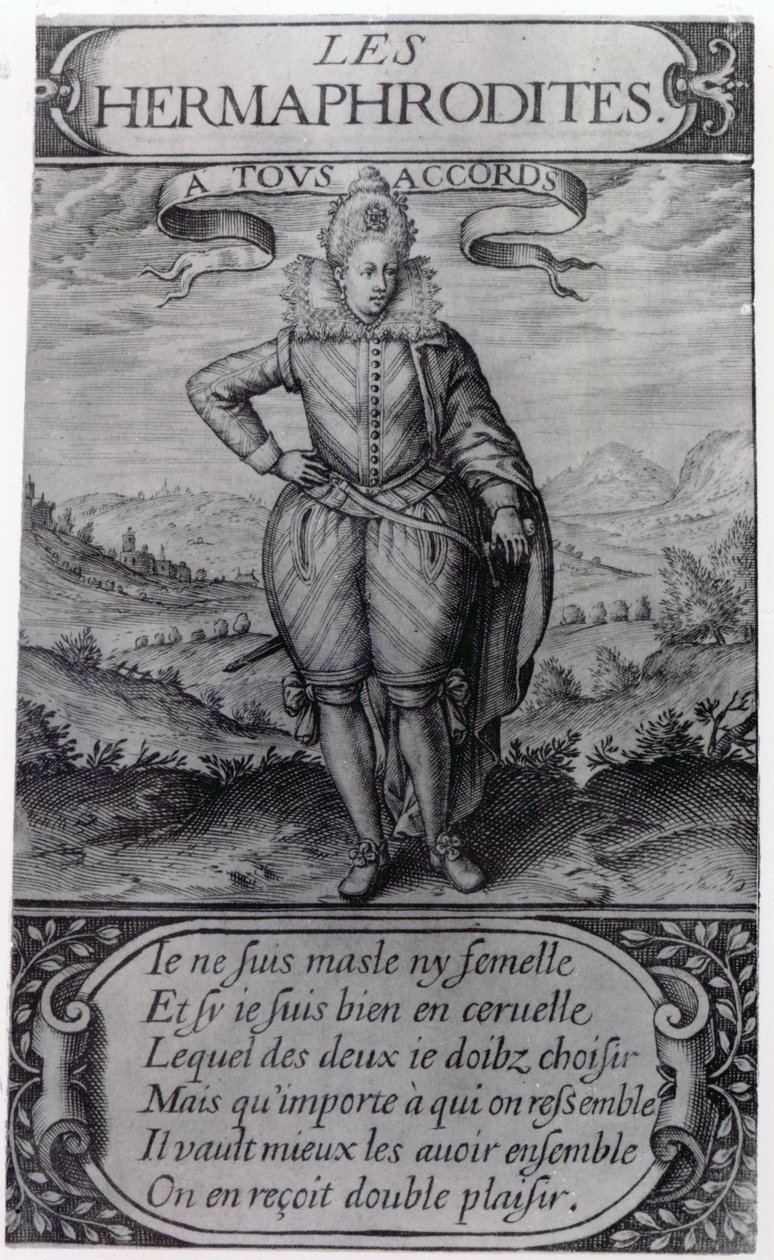 Thomas Artusin esikuva Les Hermaphroditesille, 1605 tekijältä French School