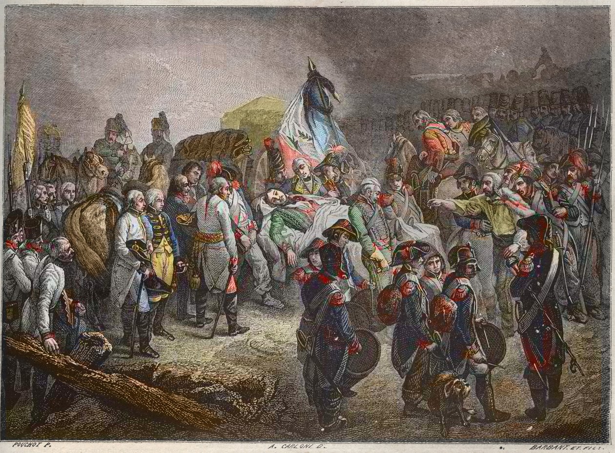 Kenraali Marceaun hautajaiset, syyskuu 1796 (Francois Severin Marceau Desgraviers) - - Maurice La Charestin uusi kansallinen tietosanakirja - 1870 - tekijältä French School