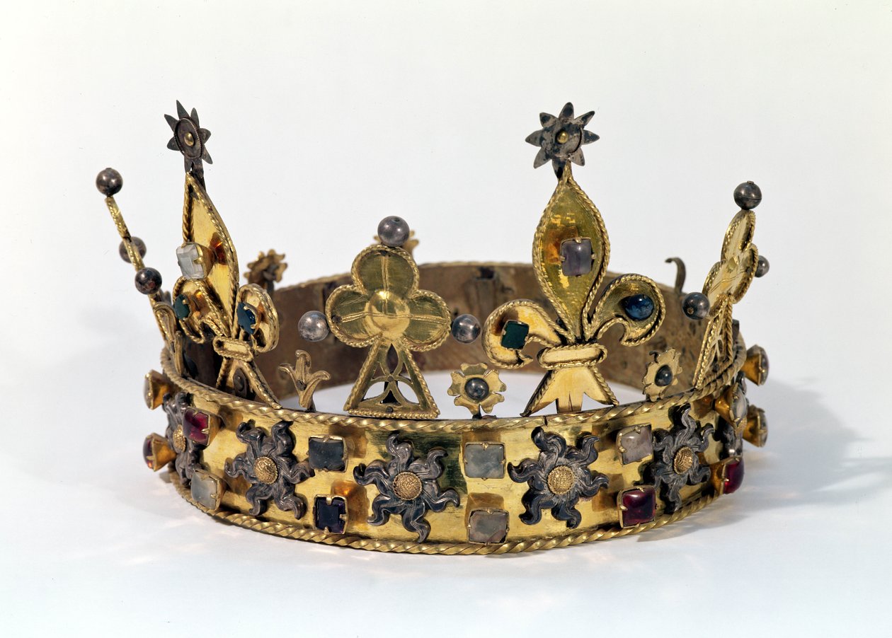 Philippe of Francen (1342-1404) hautakruunu 1404 (kulta, helmet ja jalokivet) tekijältä French School