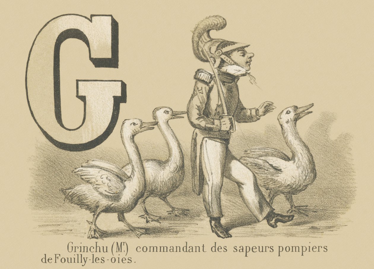 G: Grinchu (herra) Fouilly-les-Oiesin palokunnan komentaja tekijältä French School